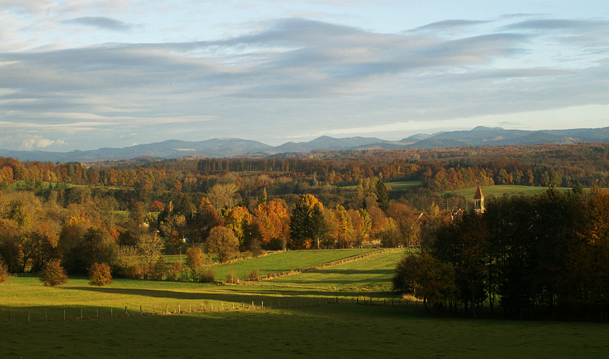 entre plaine vallonnée et contreforts du Massif Vosgien